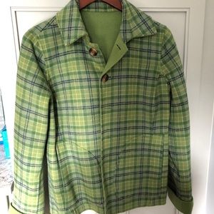 Reversible green sweater